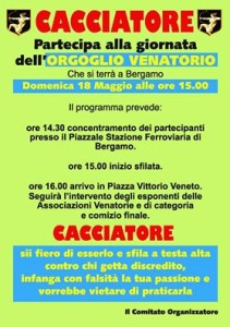 COMUNICATO STAMPA ORGOGLIO VENATORIO: CACCIATORI ITALIANI MOSTRATE IL VOSTRO ORGOGLIO