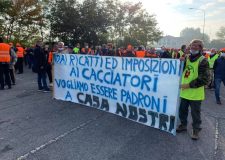 La protesta dei cacciatori bresciani